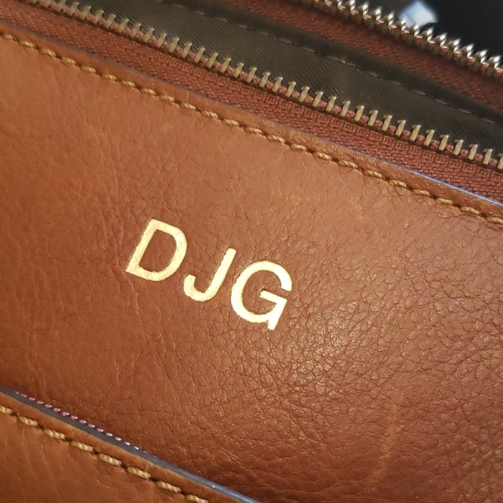 Fossil brown messenger office school bag